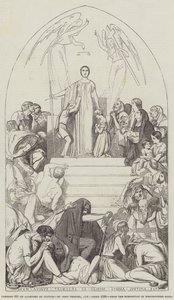 Caricatura, una alegoría de la justicia de John Tenniel